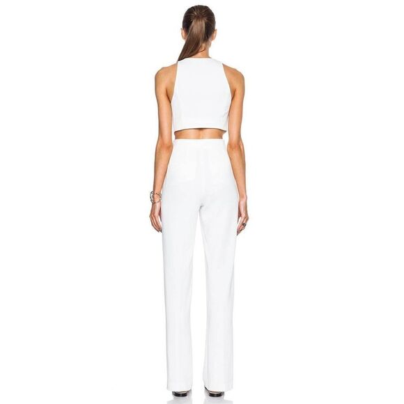 A.L.C. Chandler White zip cutout detail sleeveless Jumpsuit size US 0 - Picture 2 of 8